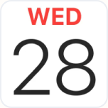 Apple Calendar's display icon.