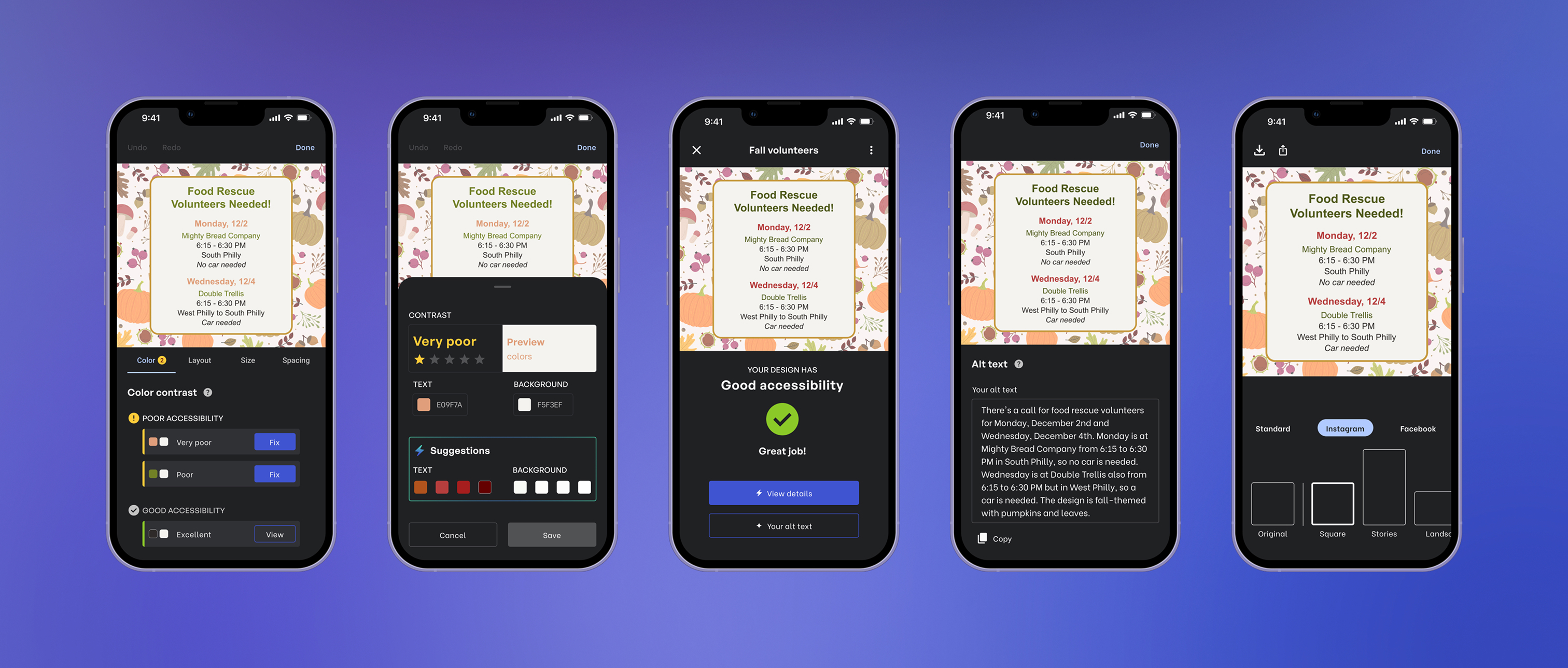 A phone displaying the Opal accessibility app.